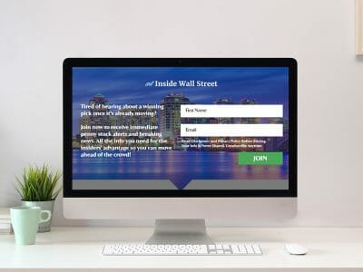 Financial Newsletter Website Design