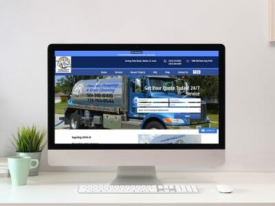 Plumbing Company Website Design